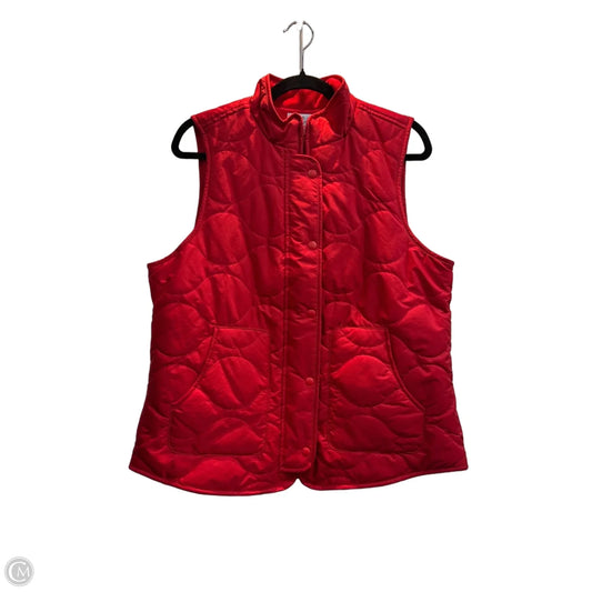 Vest Puffer & Quilted By Croft And Barrow In Red, Size: M