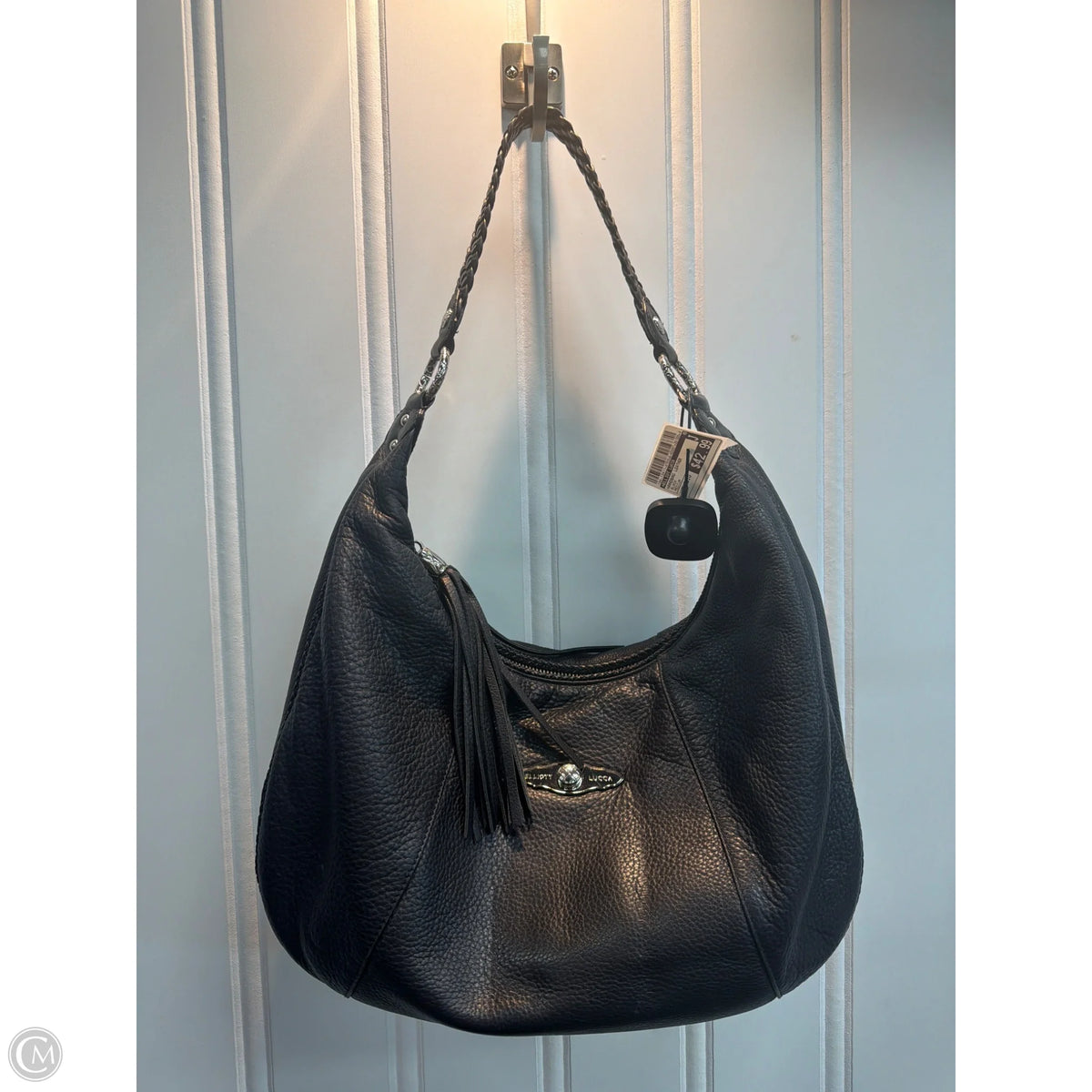 Handbag Leather By Elliot Lucca, Size: Medium
