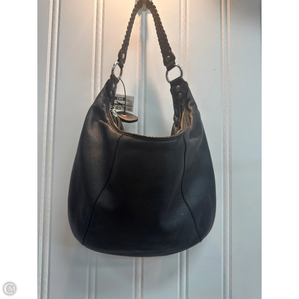 Handbag Leather By Elliot Lucca, Size: Medium