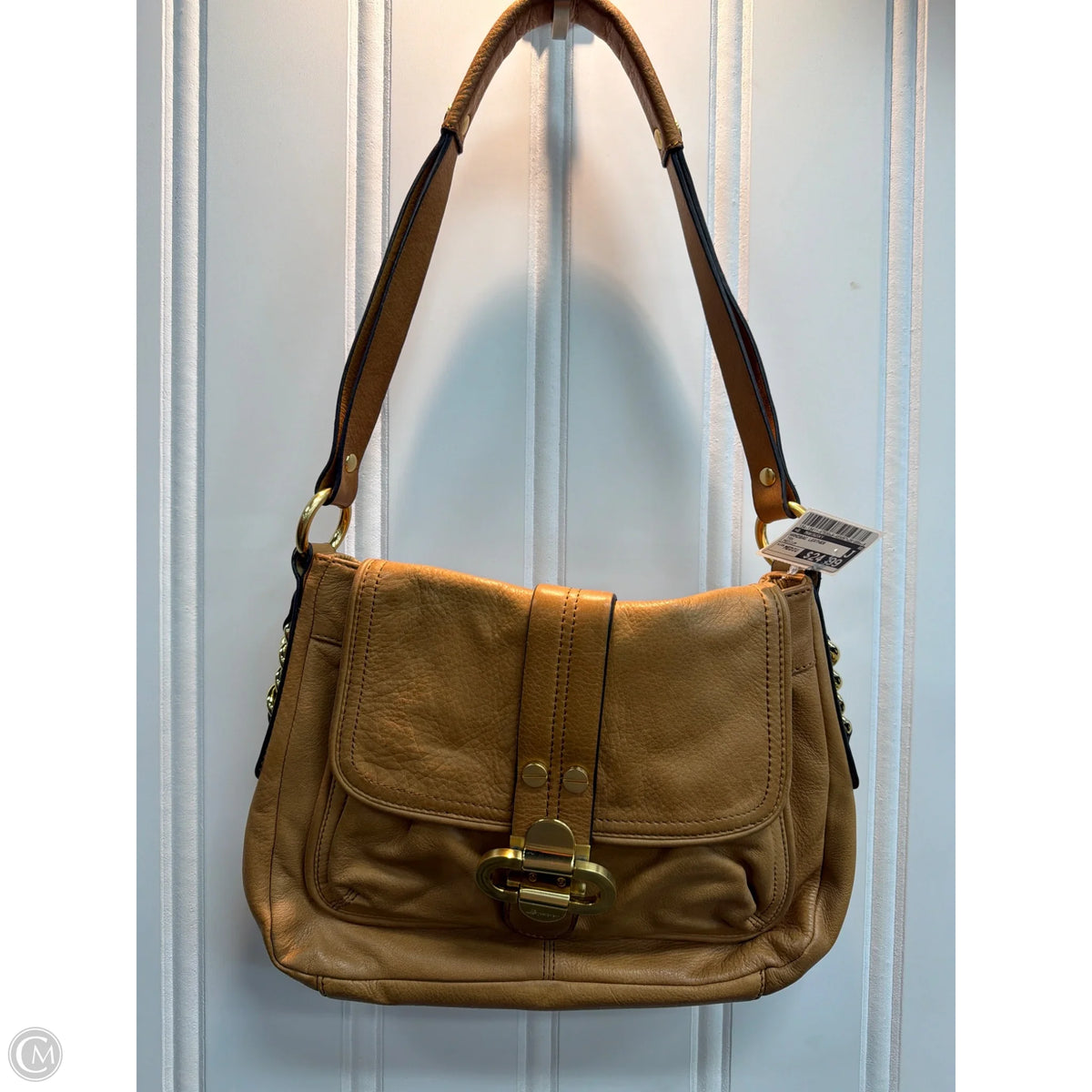 Handbag Leather By B. Makowsky, Size: Medium