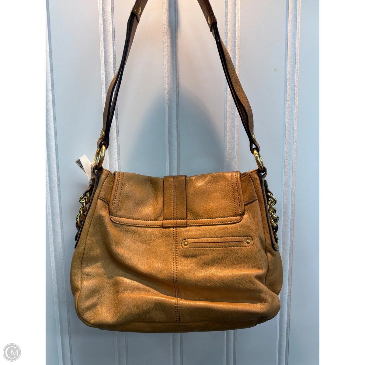 Handbag Leather By B. Makowsky, Size: Medium