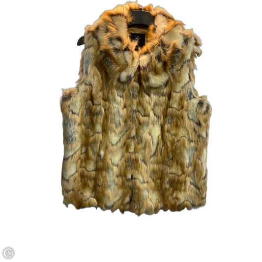 Vest Faux Fur & Sherpa By Rachel Zoe In Brown, Size: M