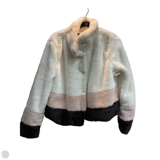 Jacket Faux Fur & Sherpa By Forever 21 In Multi-colored, Size: L