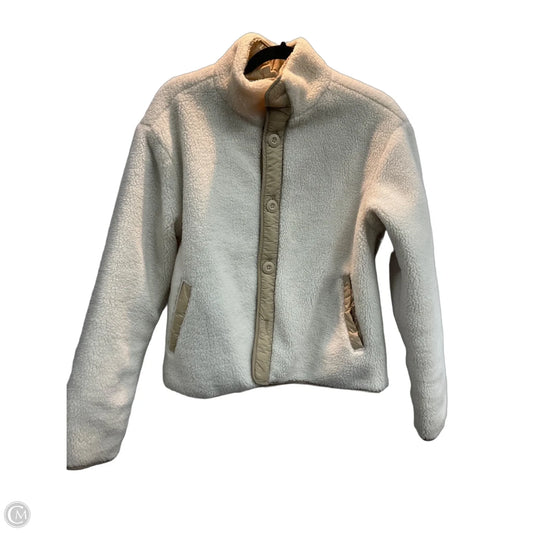Jacket Faux Fur & Sherpa By Clothes Mentor In Cream, Size: S