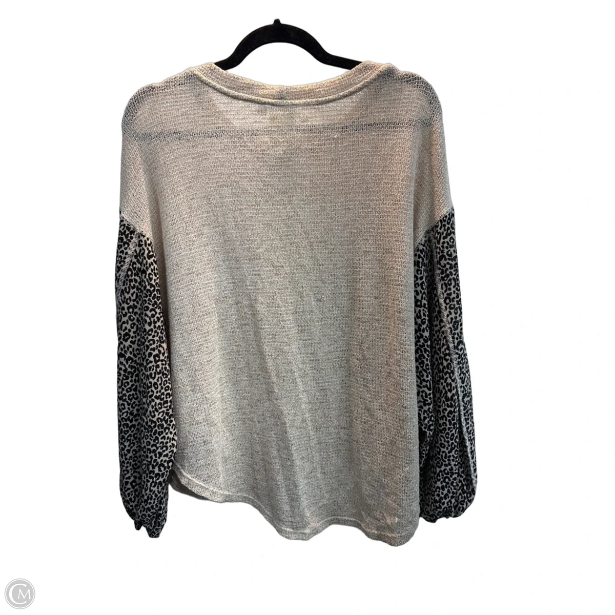 Top 3/4 Sleeve By Blu Pepper In Tan, Size: M