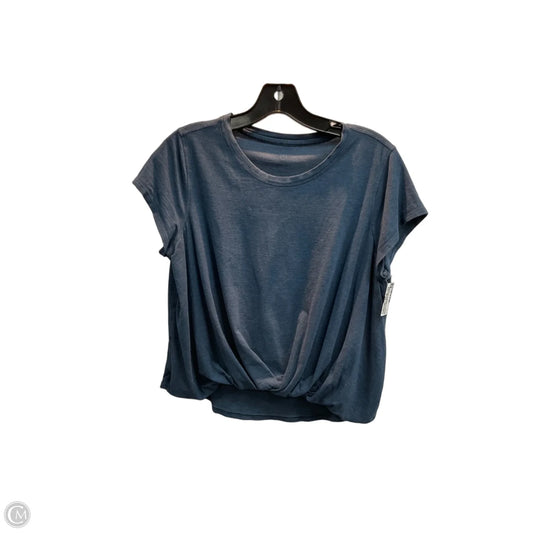 Athletic Top Short Sleeve By Lululemon In Blue, Size: S