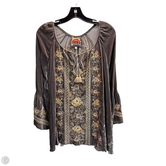 Top Long Sleeve Designer By Johnny Was In Multi-colored, Size: M