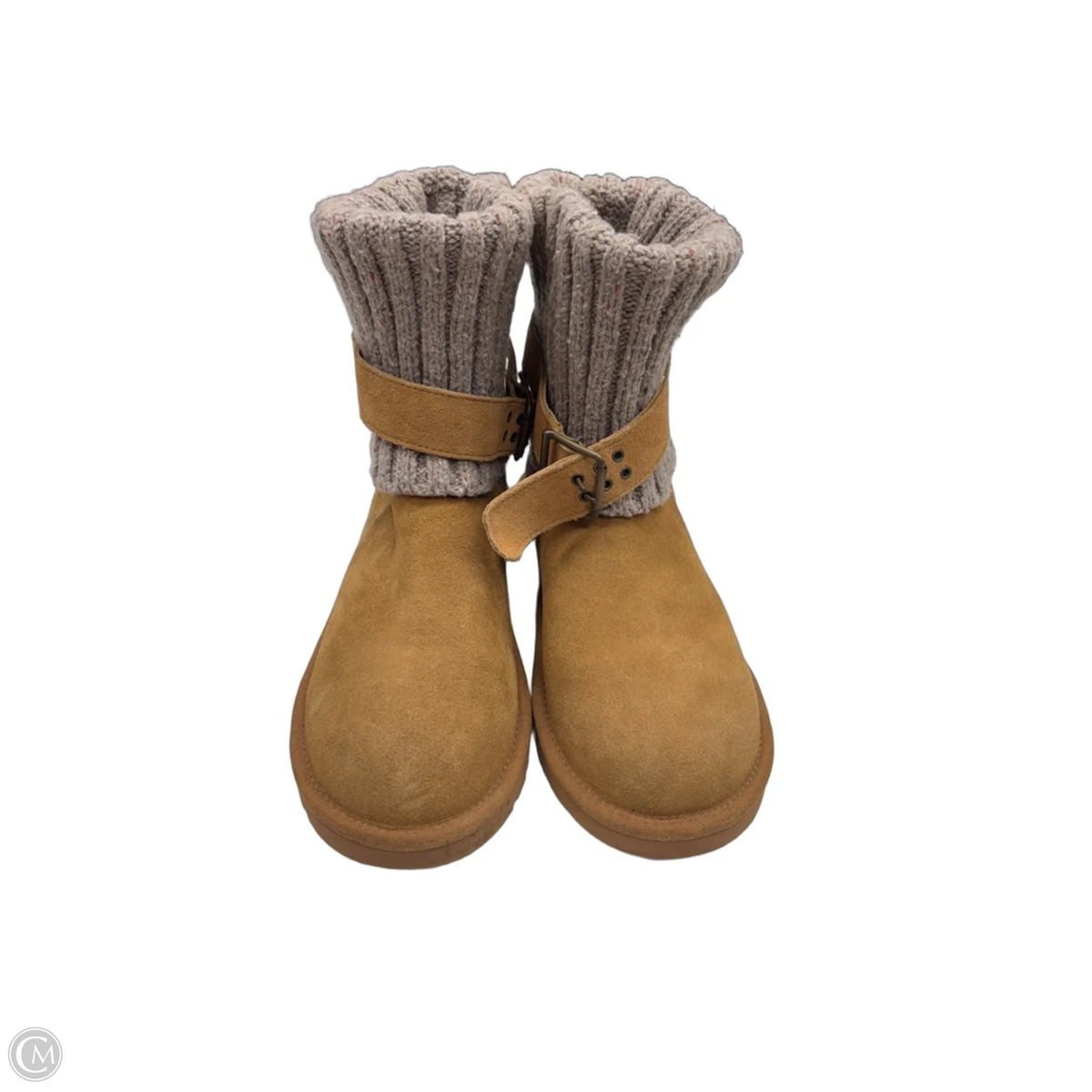 Boots Designer By Ugg In Brown, Size: 7