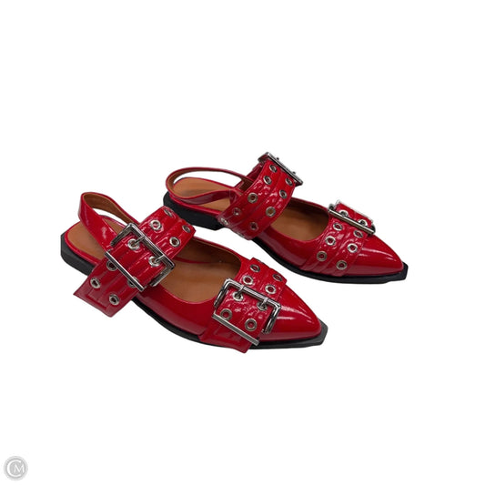 Shoes Flats By Clothes Mentor In Red, Size: 8