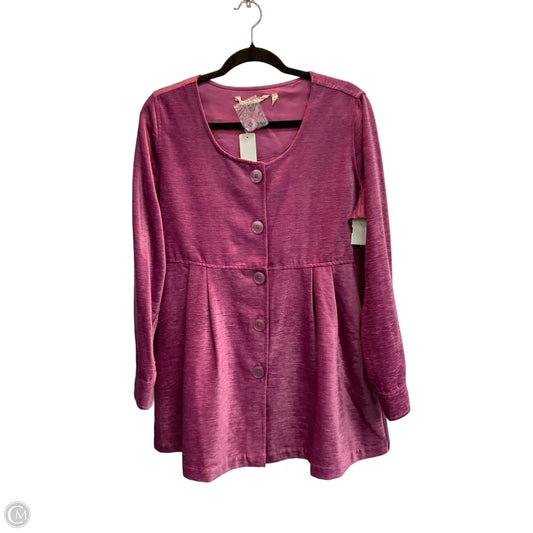 Jacket Shirt By Soft Surroundings In Purple, Size: M