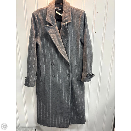 Coat Peacoat By Steve Madden In Grey, Size: S