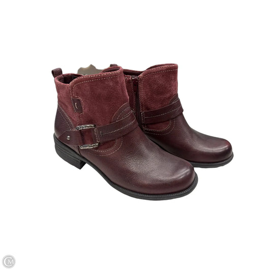 Boots Ankle Flats By Earth Origins In Maroon, Size: 9