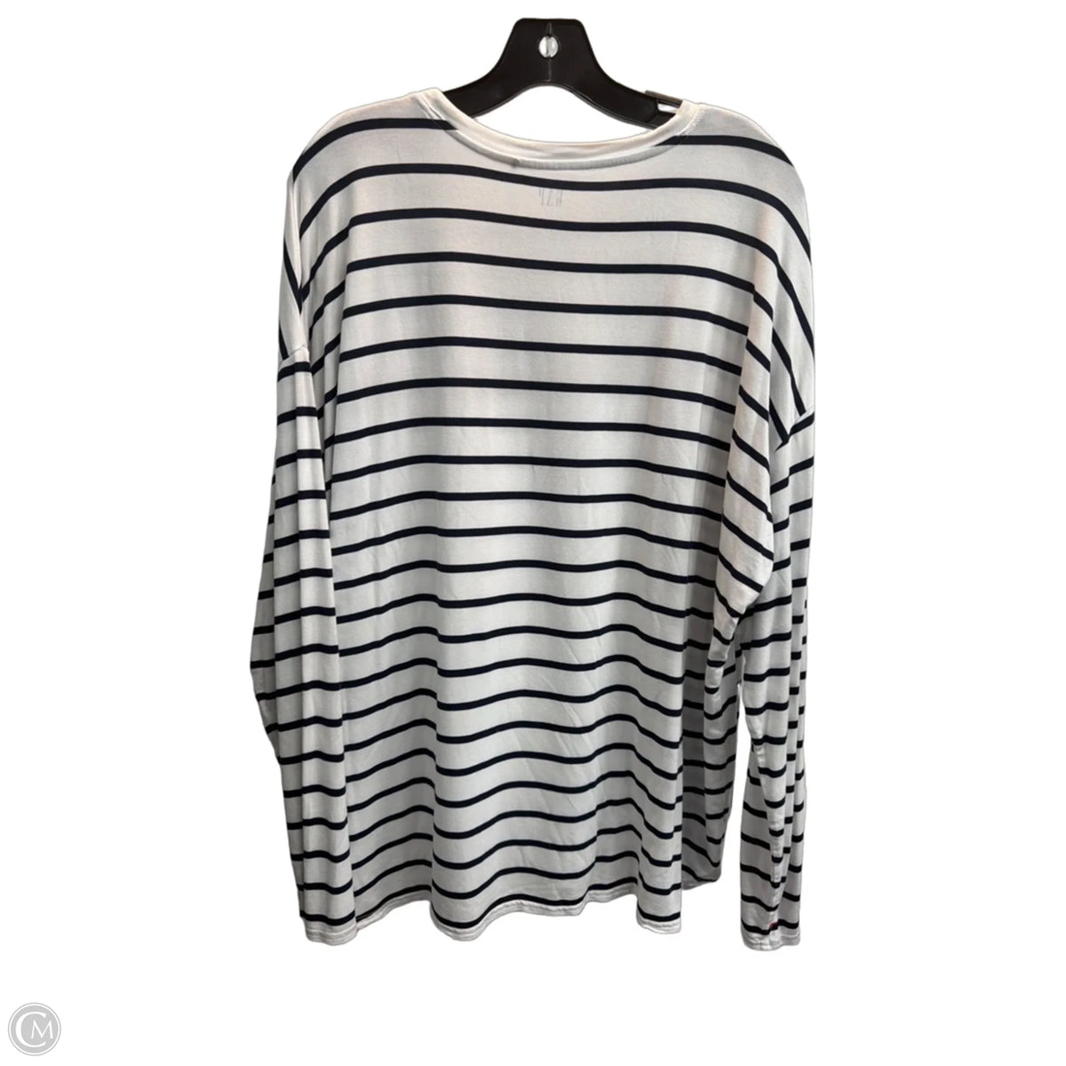 Top Long Sleeve Basic By Gap In Striped Pattern, Size: 2x