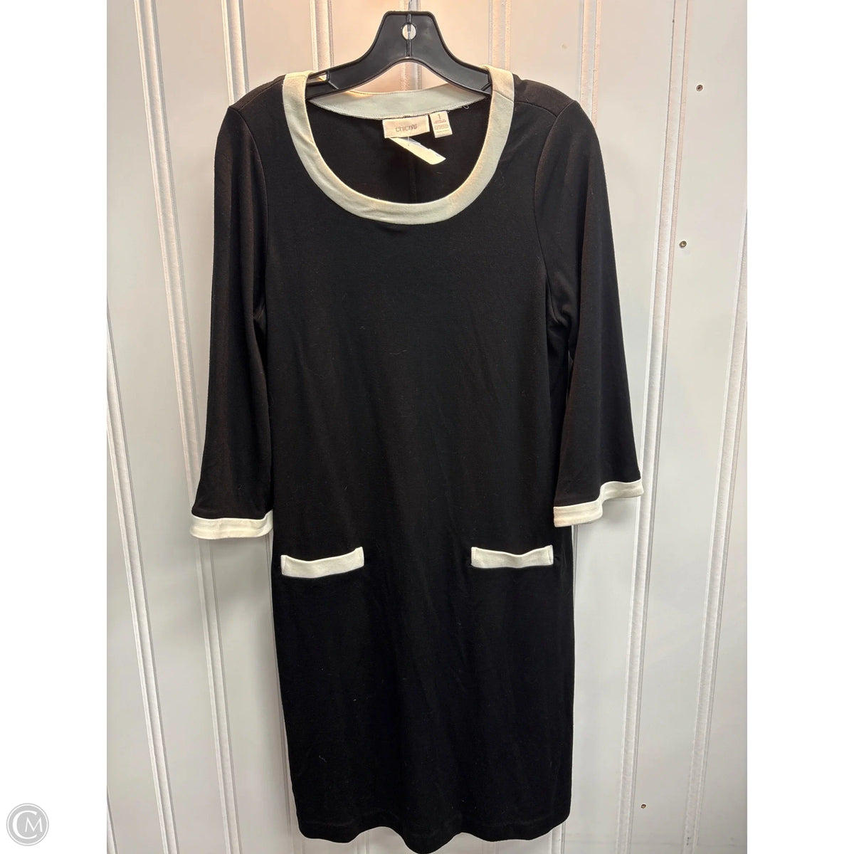 Dress Work By Chicos In Black, Size: M
