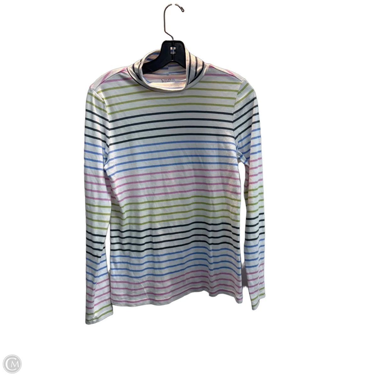 Top Long Sleeve Basic By Croft And Barrow In Striped Pattern, Size: S