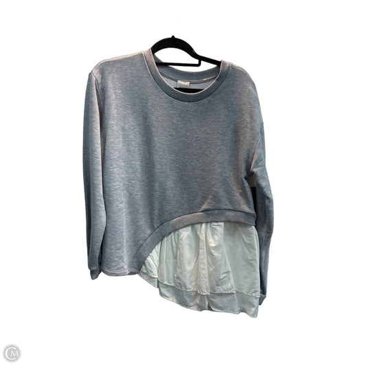 Sweatshirt Crewneck By Maeve In Grey, Size: M