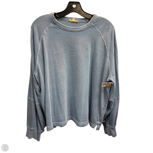 Sweatshirt Crewneck By Madewell In Blue, Size: Xl