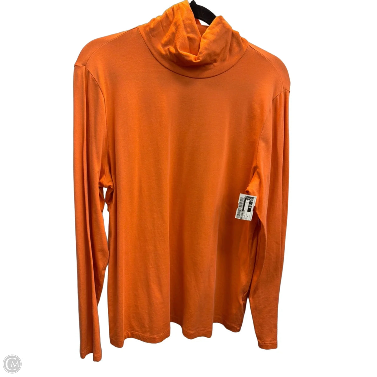 Top Long Sleeve Basic By Lands End In Orange, Size: Xl