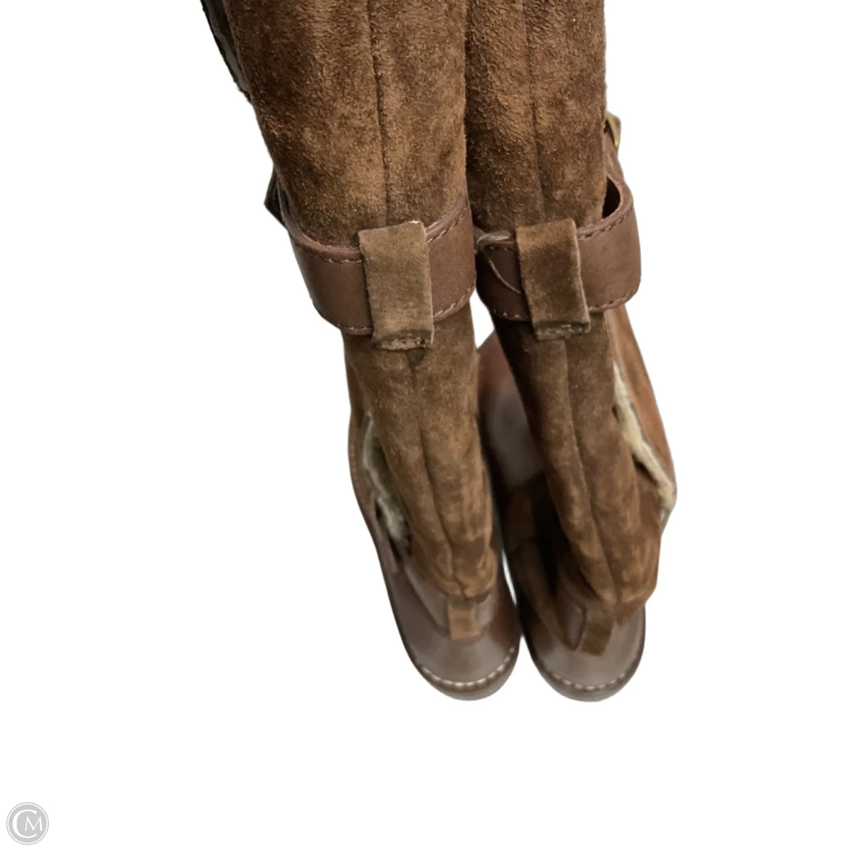Boots Designer By Ugg In Brown, Size: 9