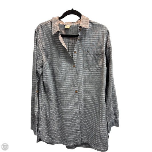 Blouse Long Sleeve By Duluth Trading In Blue, Size: L
