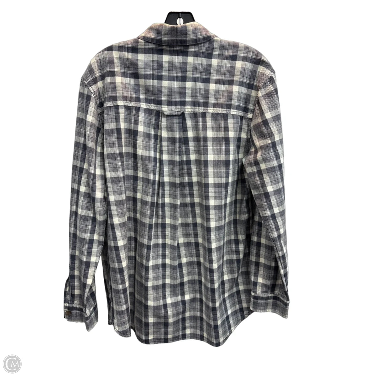 Blouse Long Sleeve By Pendleton In Plaid Pattern, Size: L