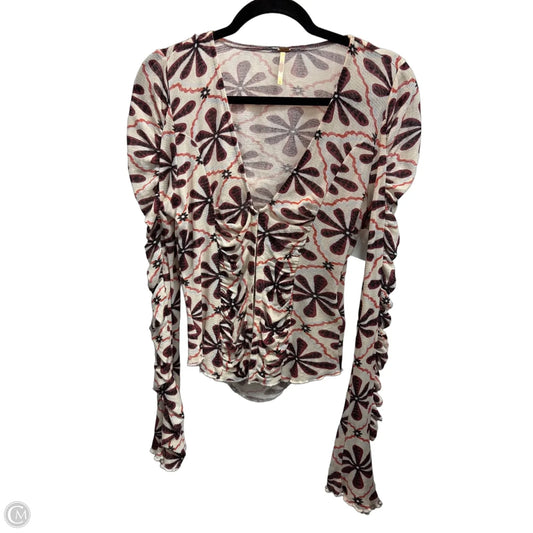 Top Long Sleeve By Free People In Multi-colored, Size: M