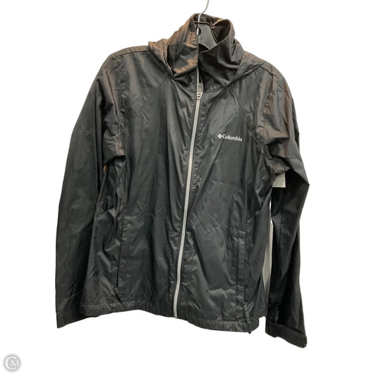 Jacket Windbreaker By Columbia In Black, Size: M