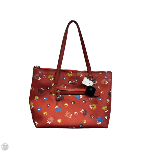 Tote Designer By Coach, Size: Medium