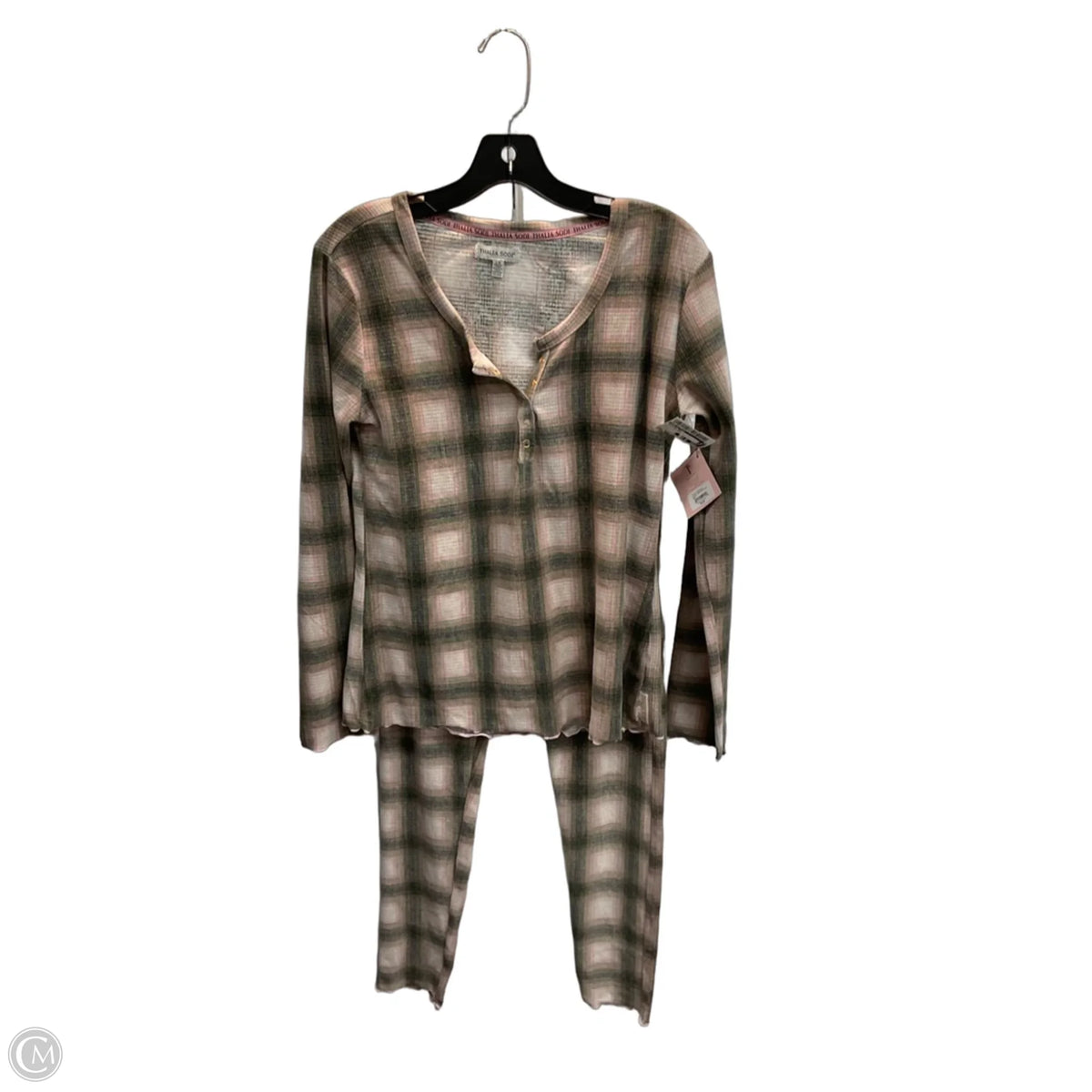 Pajamas 2pc By Thalia Sodi In Plaid Pattern, Size: L
