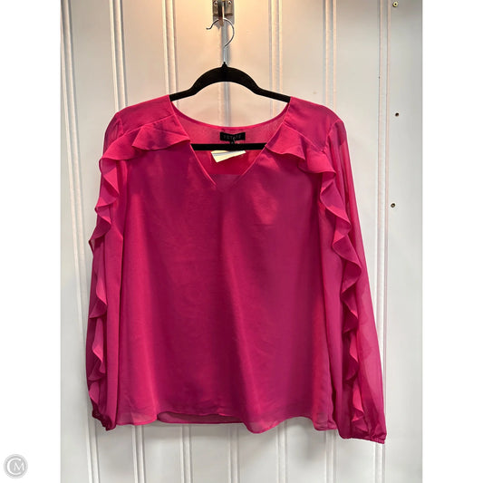 Blouse Long Sleeve By 1.state In Pink, Size: M