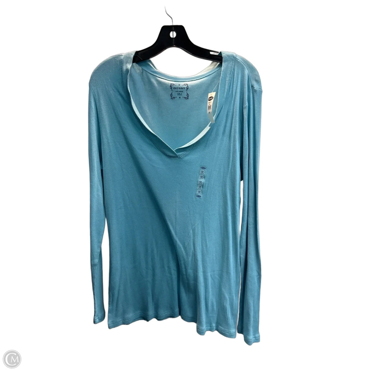 Top Long Sleeve Basic By Old Navy In Blue, Size: Xxl