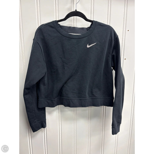 Athletic Sweatshirt Crewneck By Nike In Black, Size: M