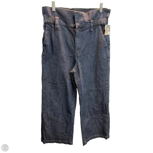Jeans Wide Leg By Express In Blue Denim, Size: 8
