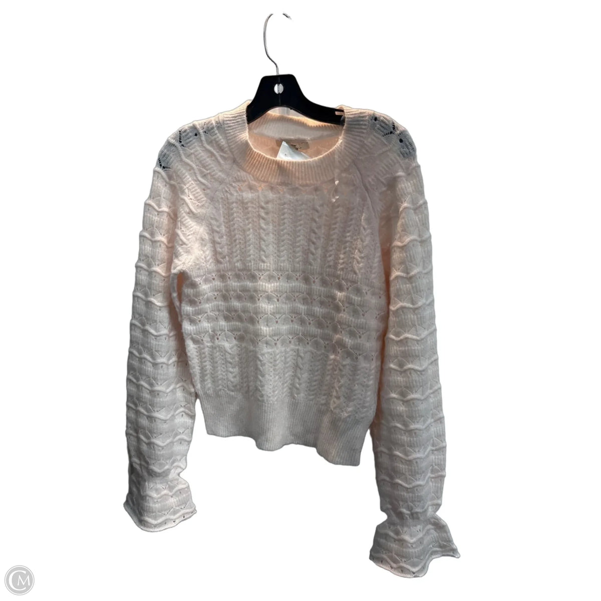 Sweater By Francesca’s In Peach, Size: M