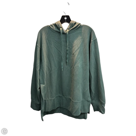 Athletic Sweatshirt Hoodie By 90 Degrees By Reflex In Green, Size: M