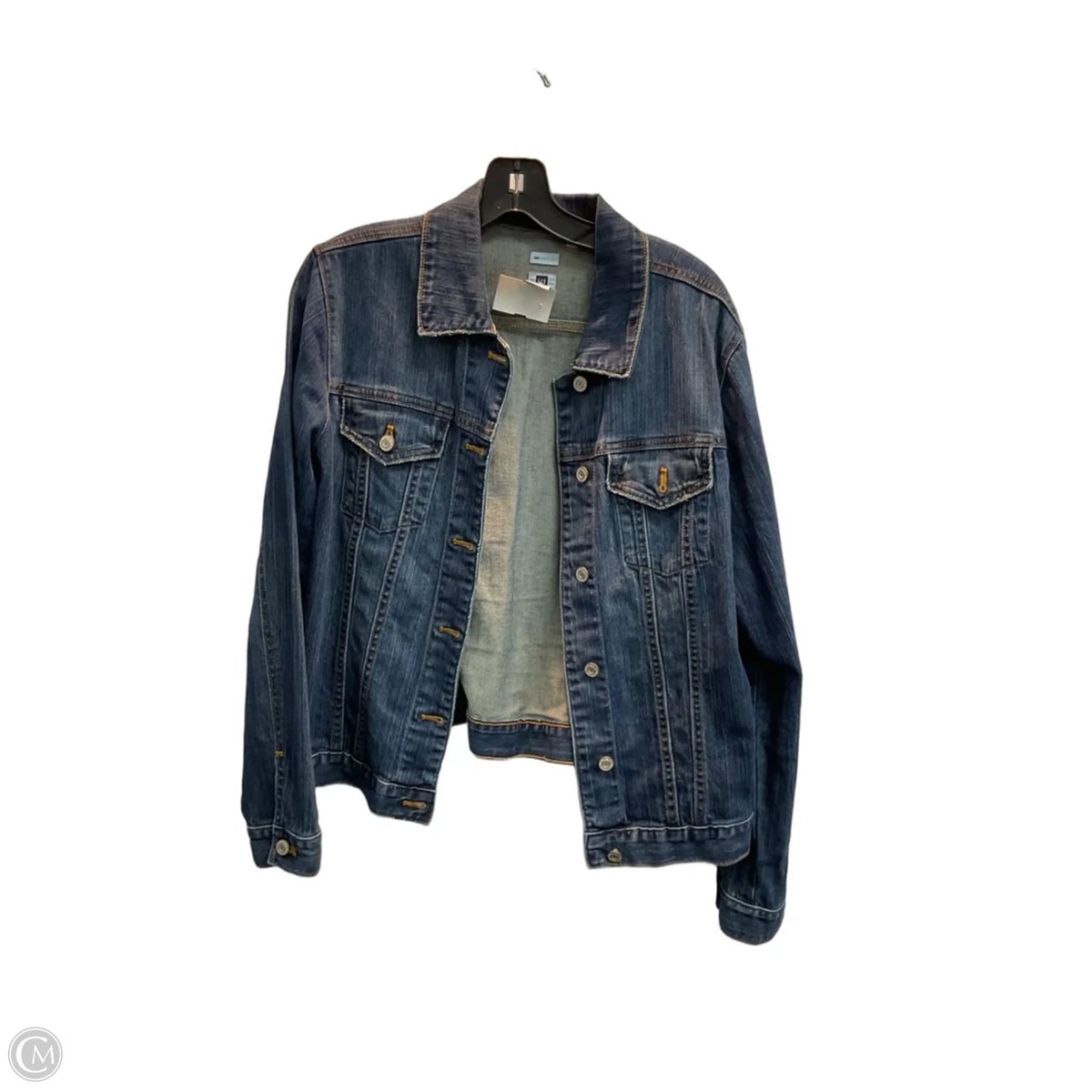 Jacket Denim By Gap In Blue Denim, Size: L