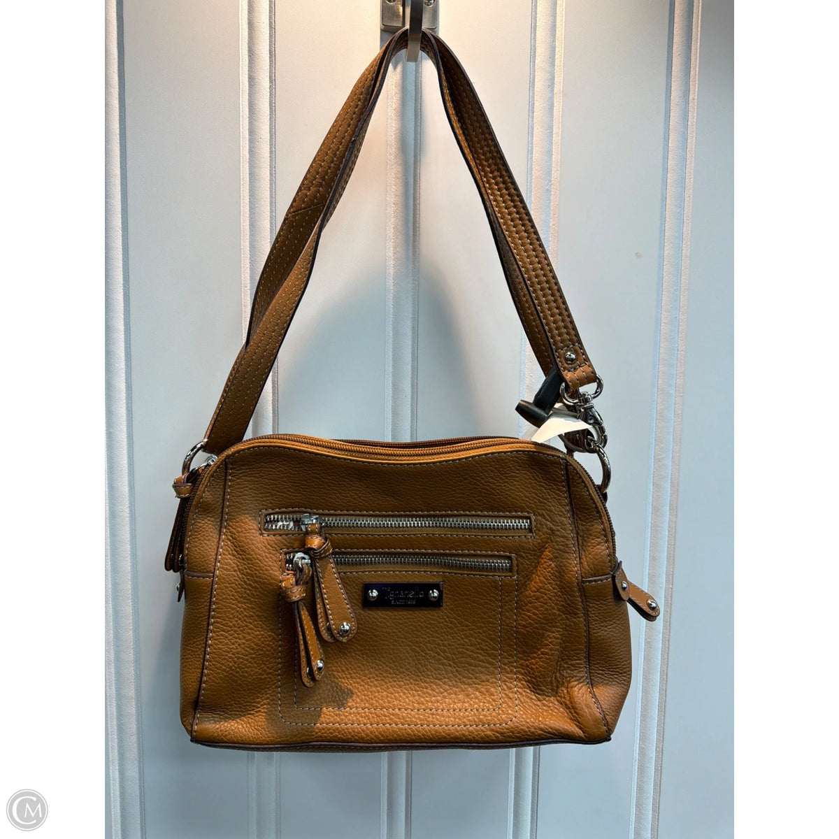 Crossbody Leather By Tianello, Size: Medium