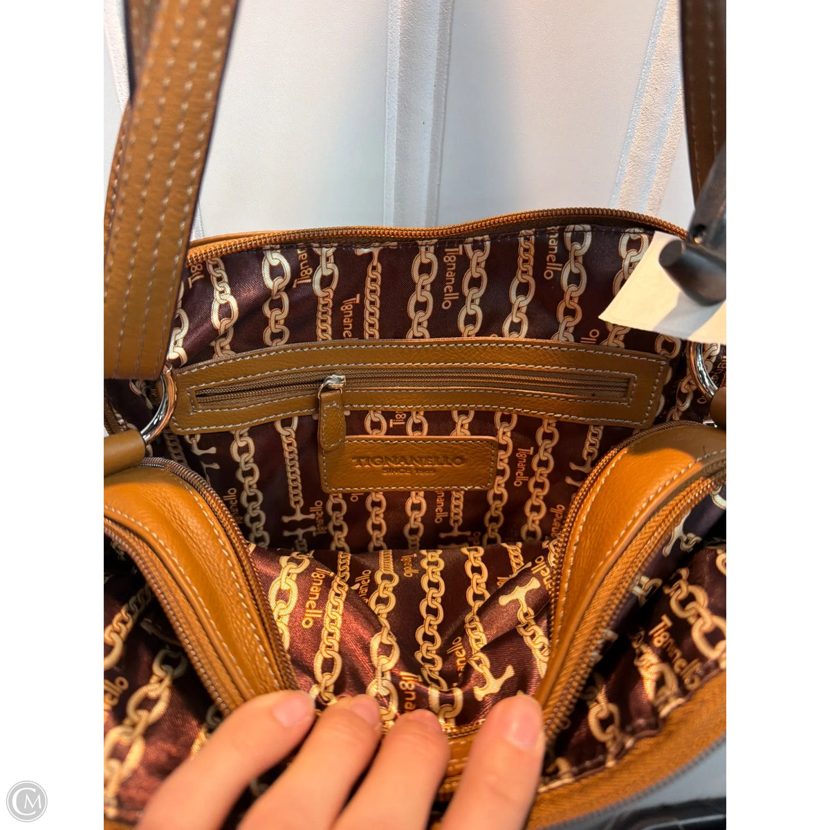Crossbody Leather By Tianello, Size: Medium