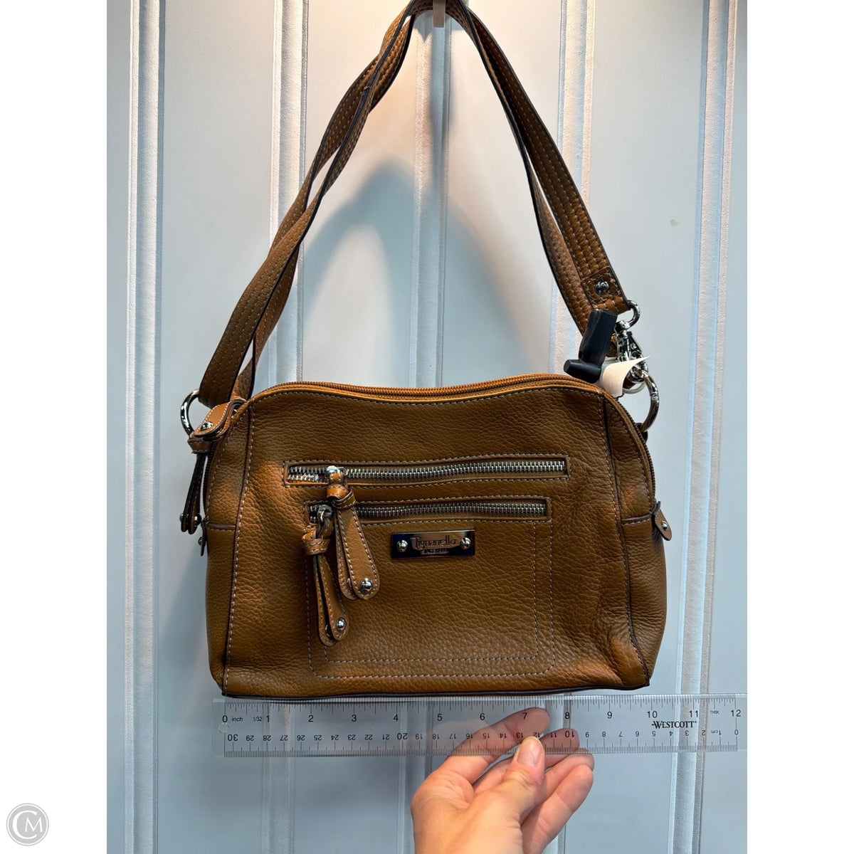 Crossbody Leather By Tianello, Size: Medium