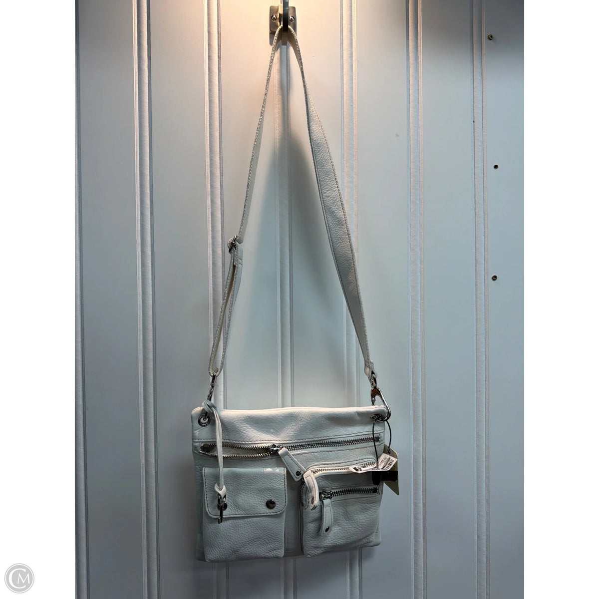 Crossbody Leather By Fossil, Size: Medium