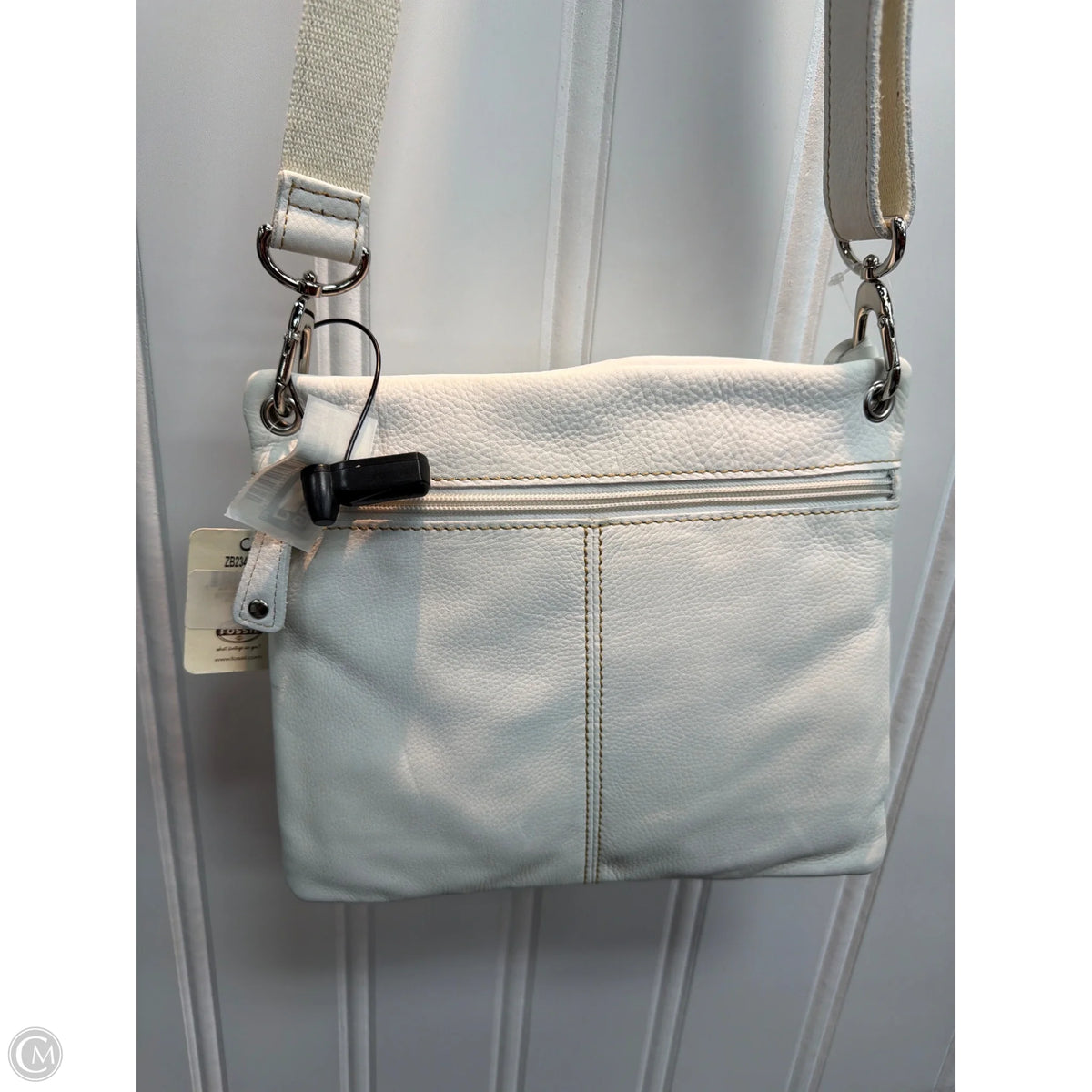 Crossbody Leather By Fossil, Size: Medium