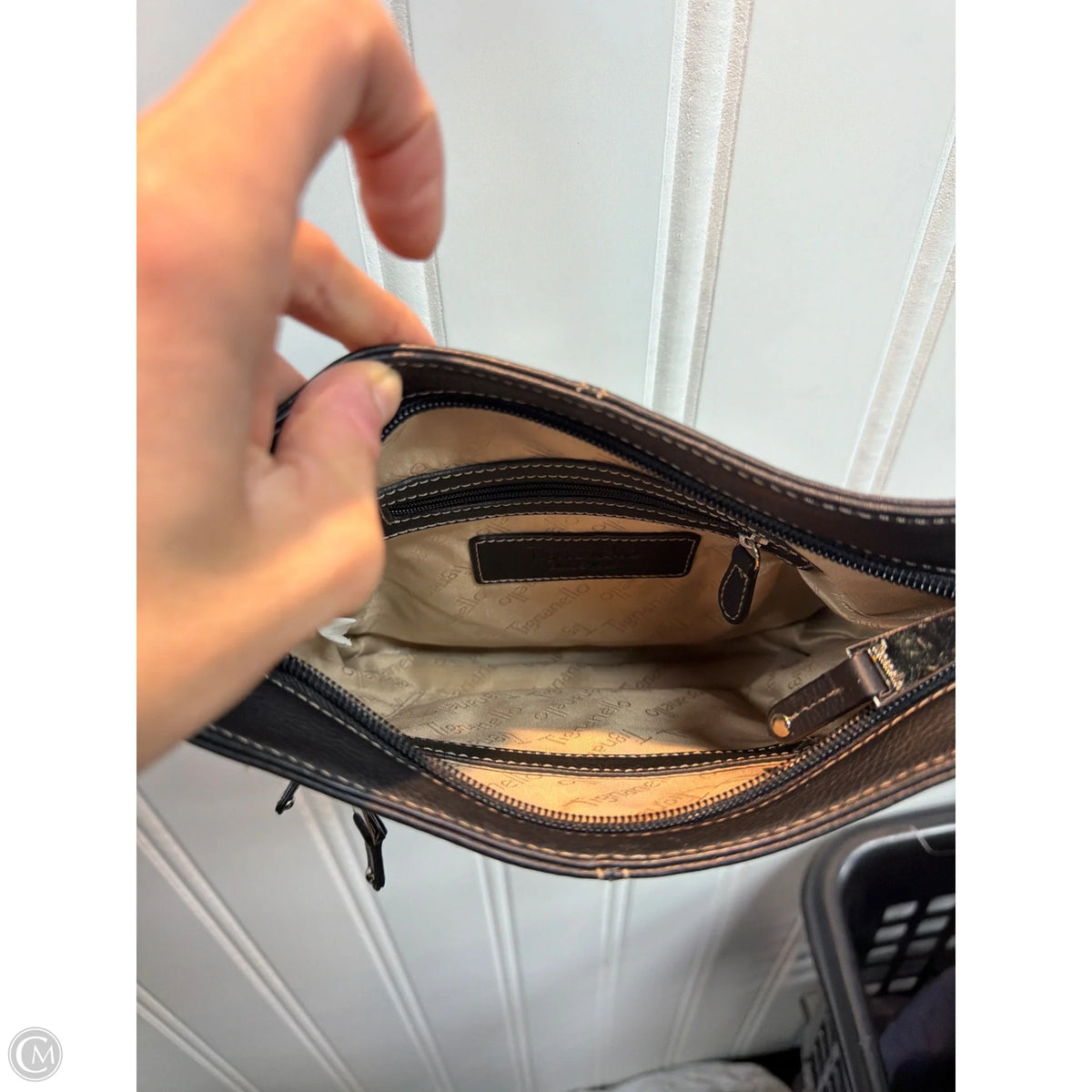 Crossbody Leather By Tianello, Size: Medium