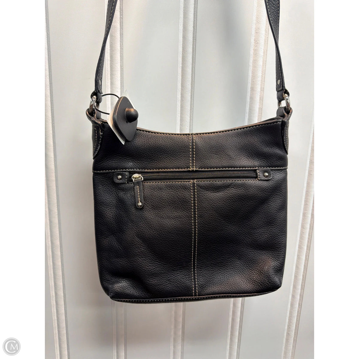 Crossbody Leather By Tianello, Size: Medium