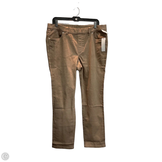 Jeans Jeggings By D&co. In Tan, Size: 16