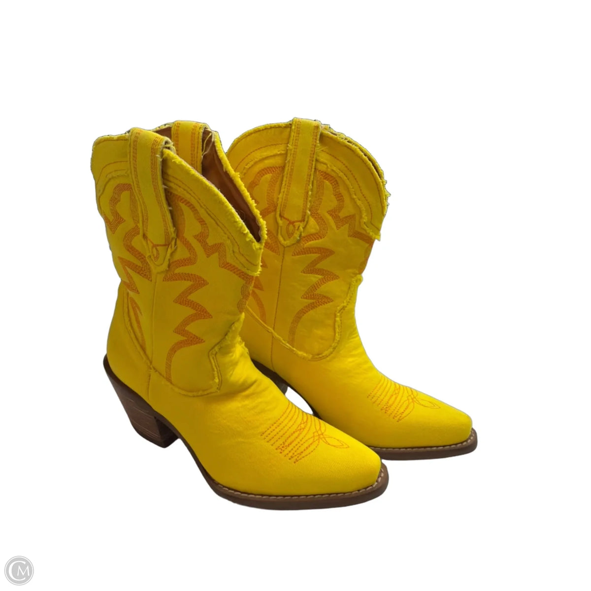 Boots Western By Dingo In Yellow, Size: 6.5