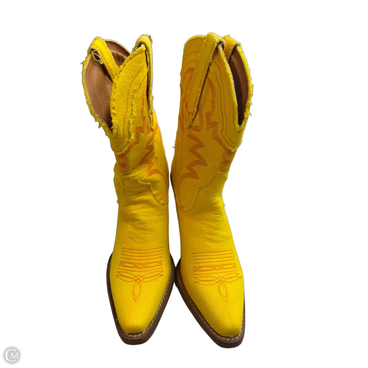 Boots Western By Dingo In Yellow, Size: 6.5