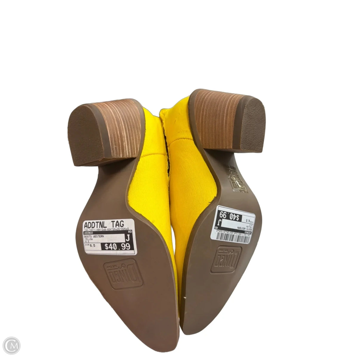 Boots Western By Dingo In Yellow, Size: 6.5