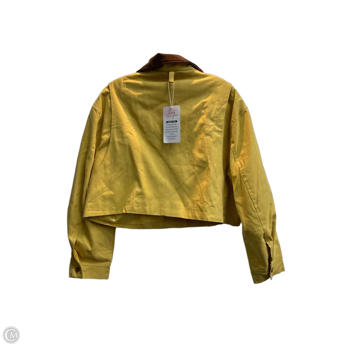 Jacket Utility By Clothes Mentor In Yellow, Size: M