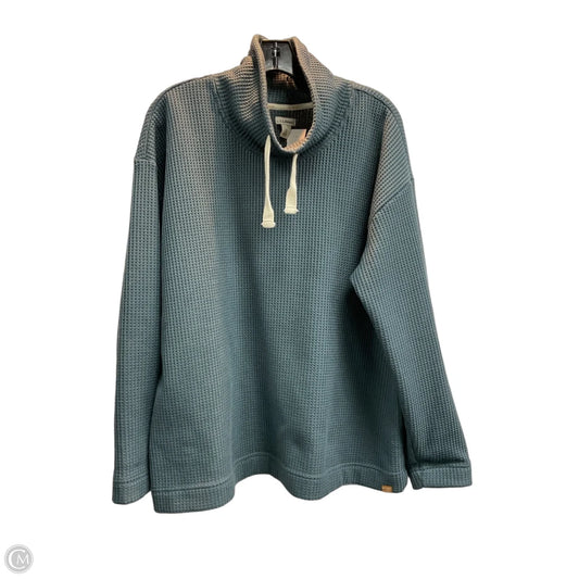 Sweatshirt Collar By L.l. Bean In Teal, Size: 1x