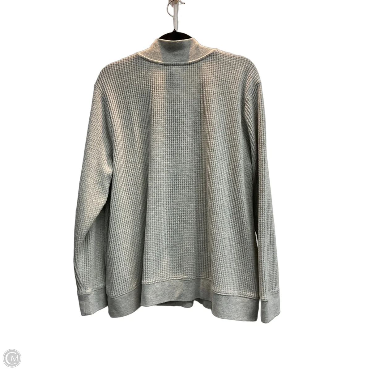 Top Long Sleeve By Lands End In Grey, Size: 1x